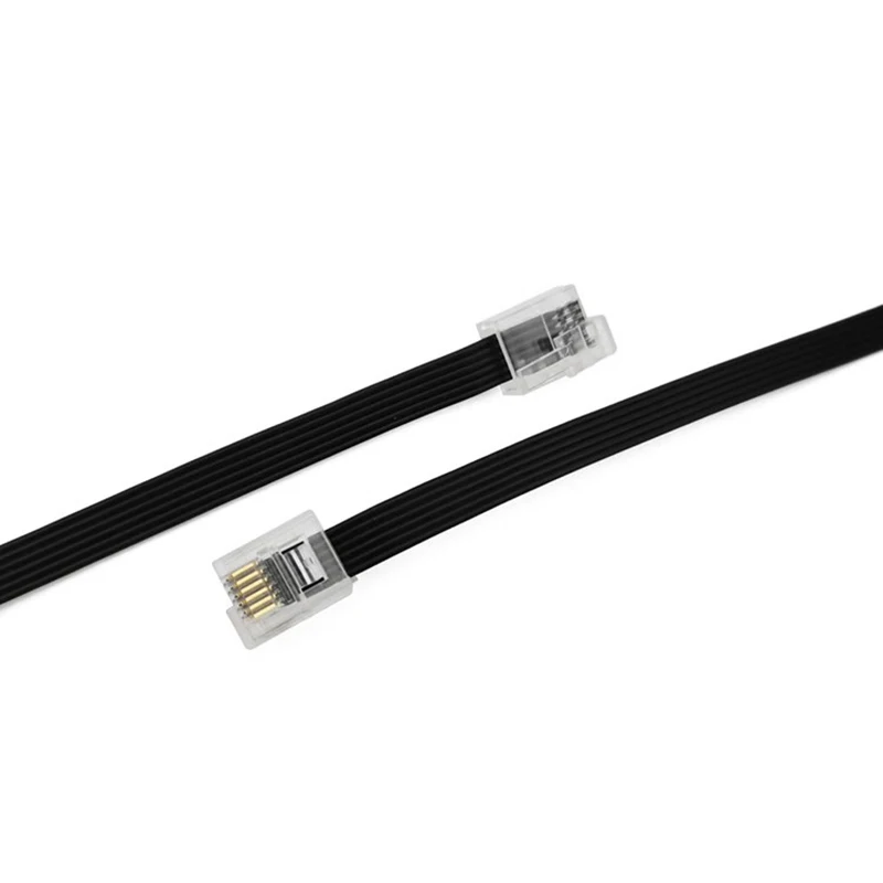 

25cm/35cm/50cm/100cm High quality soft six-core cable for lego ev3 data cable LEGO right buckle 6P6C black 6-core cable