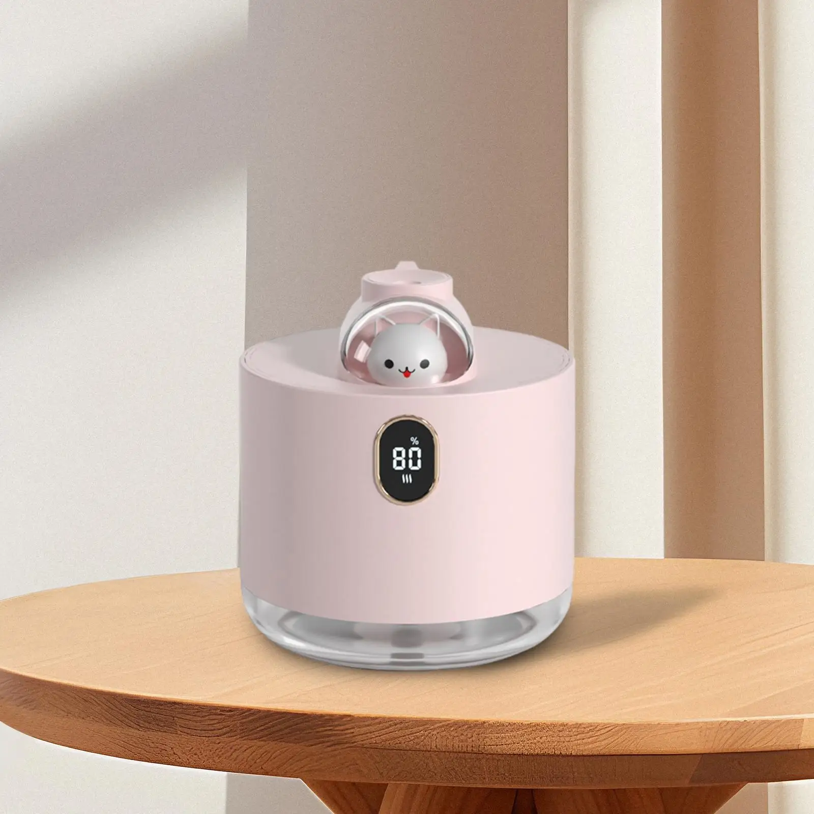 500ml Desktop Air Humidifier Dual Spray Modes LED Night Light Purifier for Home Bedroom Nursery Kids