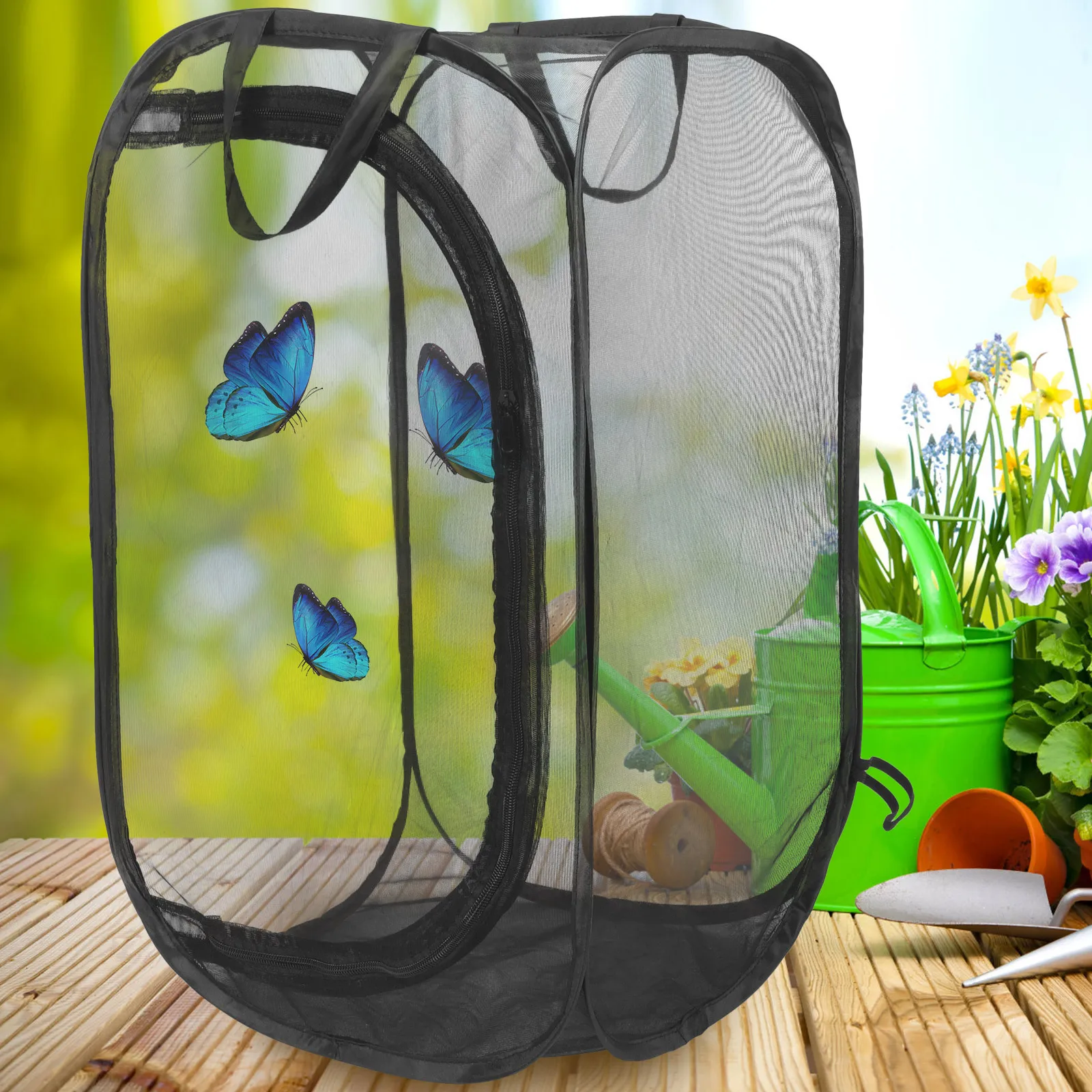 

Butterfly Feeding Cage Lightweight Mesh Insect Breeding Habitat Ventilated Design For Outdoor Exploration Kids Science