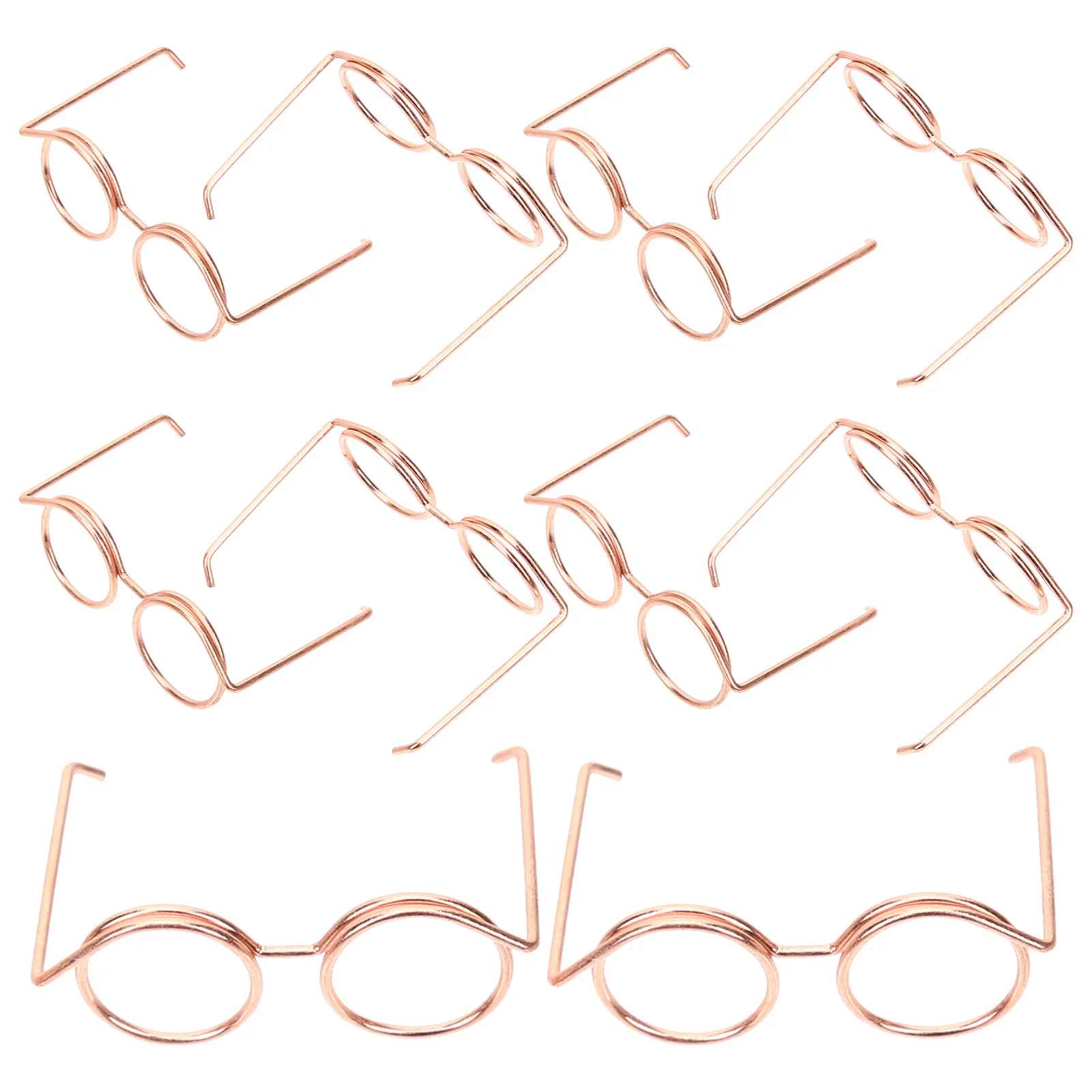 10 Pcs Metal Glasses Accessories Kids Toys for Girls Dolls Clothing Dress up Eyewear Sunglasses Shell Crown