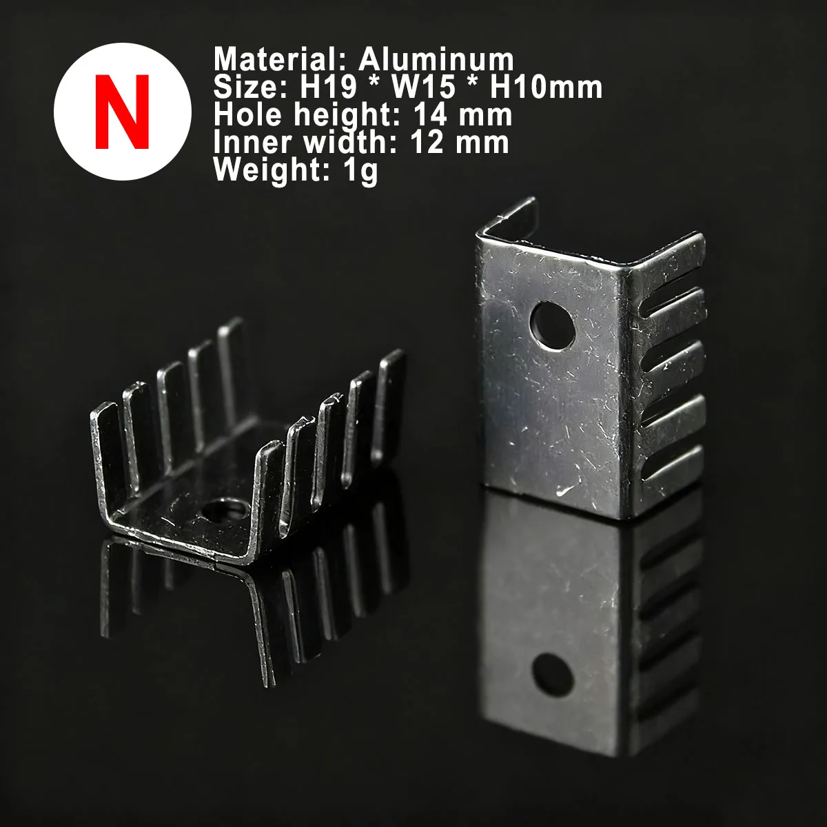 5 個のアルミラジエーター OP アンプ TO-220 オペアンプ IC MOS トランジスタ黒ヒートシンク HiFi DIY アンプラジエーター用