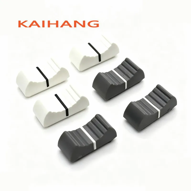 10PCS 24 X 11.2 X 10mm Mixer Sound Card Fader Cap Straight Slide Push Key Cap Potentiometer Knob T-Shaped Hole