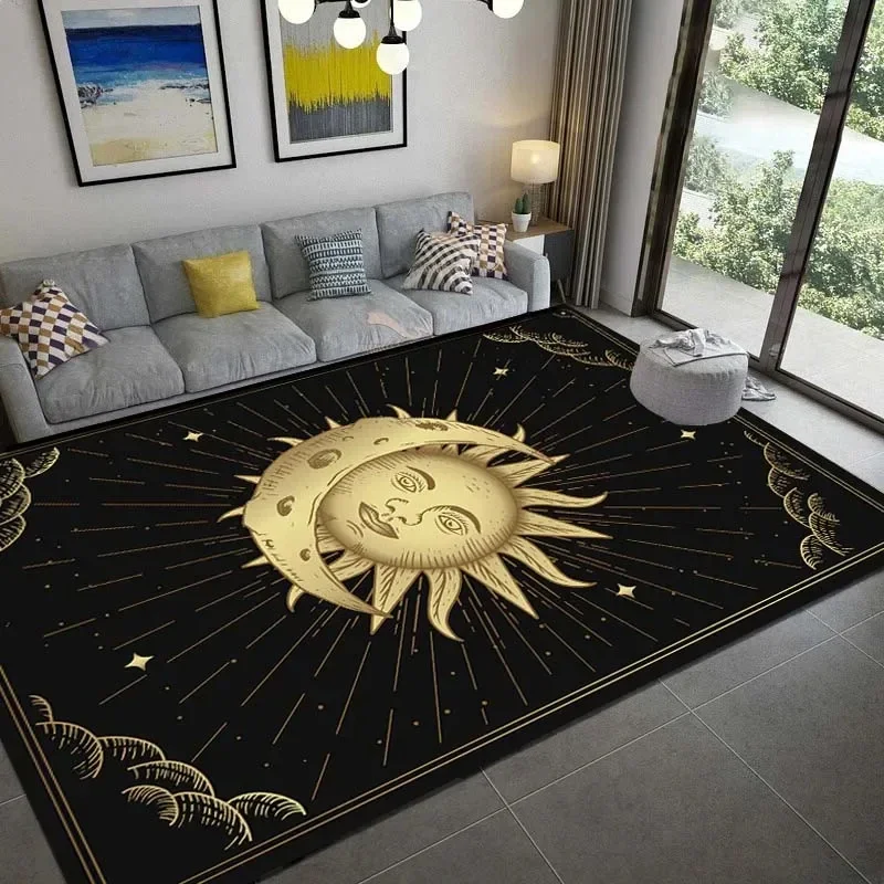 Tarot Witch Gothic Eyes Print Carpet for Living Room Home Decoration Sofa Table Large Area Rug Bedroom Bedside Floor Mat Gift