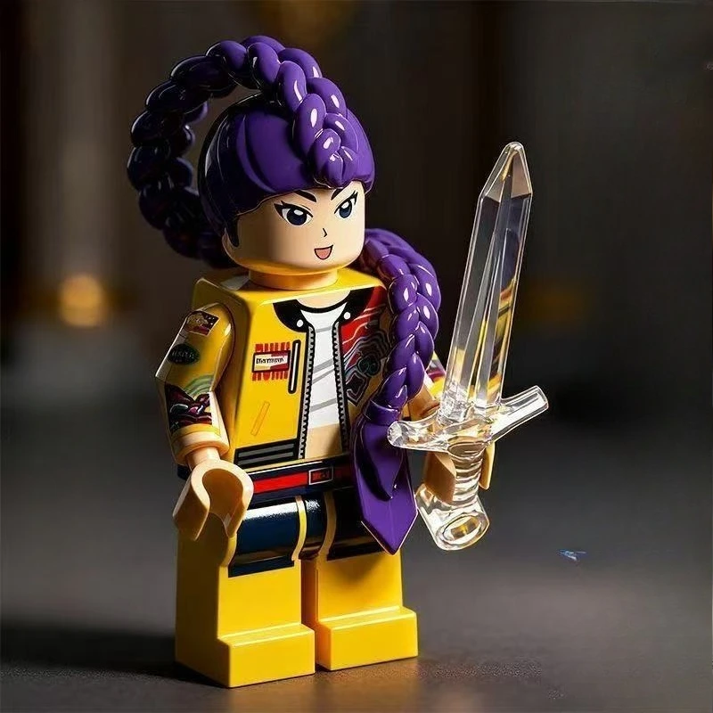 Mini Kpop Demonen Jagers Assembleren Beeldje Model Bouwstenen Speelgoed Zoe Rumi Mira Meisje Fans Collectie Kerstcadeau