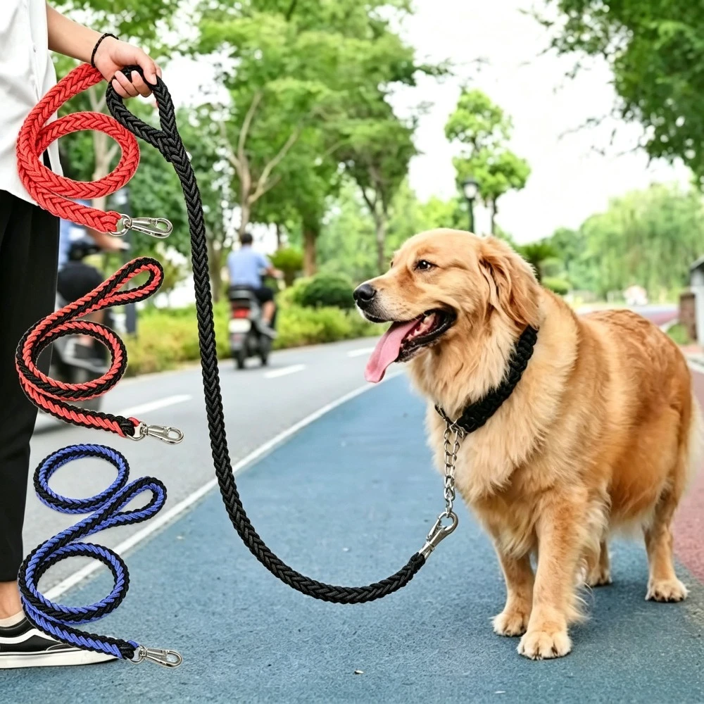 Outdoor Hunting Dogs - Прочный плетеный нейлоновый поводок для крупных