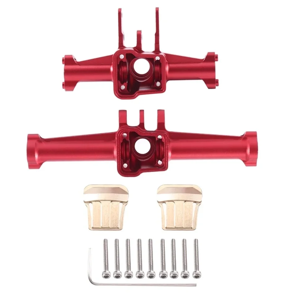 

Metal Front And Rear Axle Housing and Brass Diff Cover For TRX4M TRX4-M 1/18 RC Crawler Car Upgrade Parts Accessories