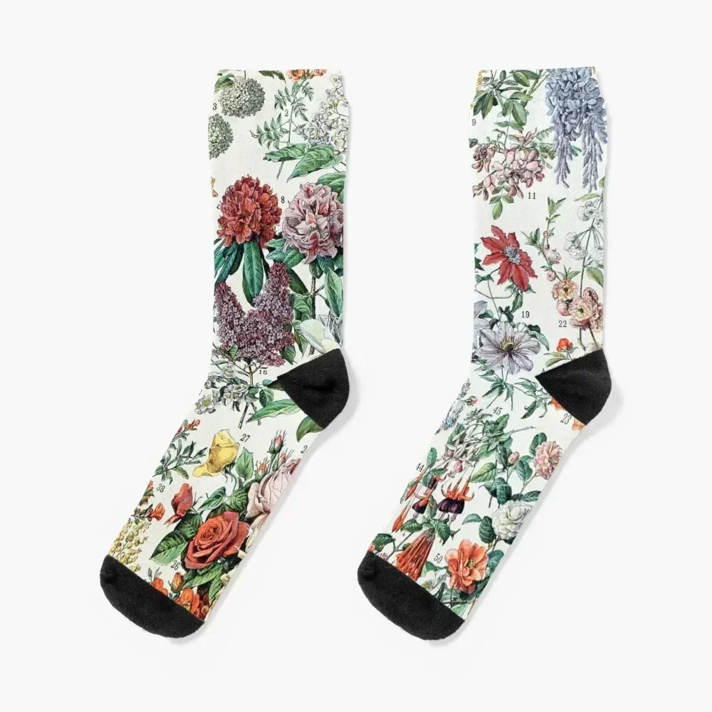 

Adolphe Millot - Fleurs C - French vintage poster Socks christmas gift funny sock kids essential Socks For Man Women's