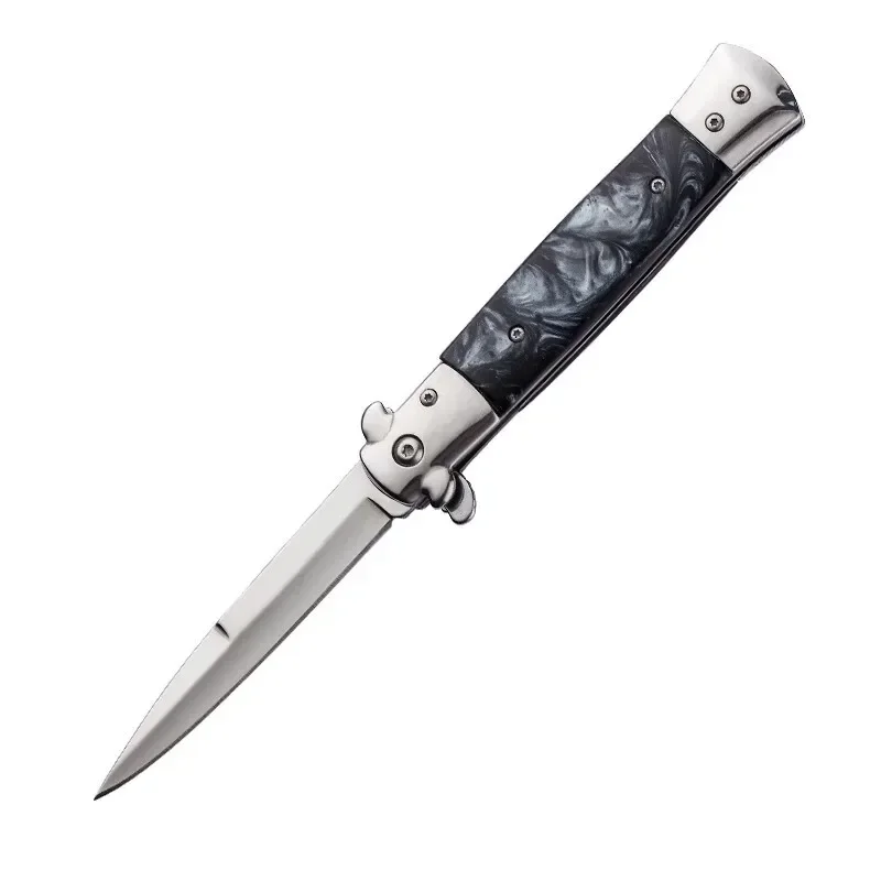 Stee Folding Pocket Knife for Men, Ao Ar Livre, Autodefesa, Alta Dureza, Tático, Camping, Multifuncional Knifes for Hunting, Dobrável