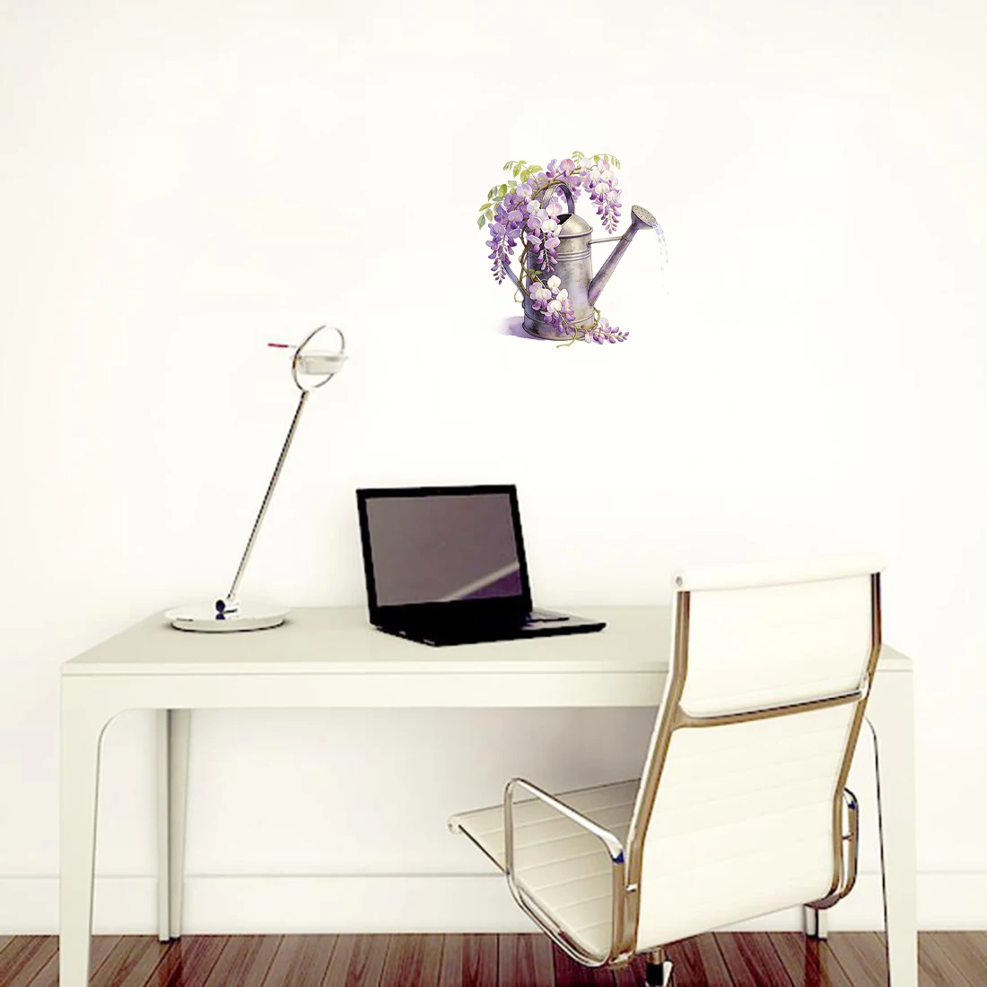 Three Ratels CEE152 Beautiful kettle flower arrangement watercolor art wall stickers for home decoration