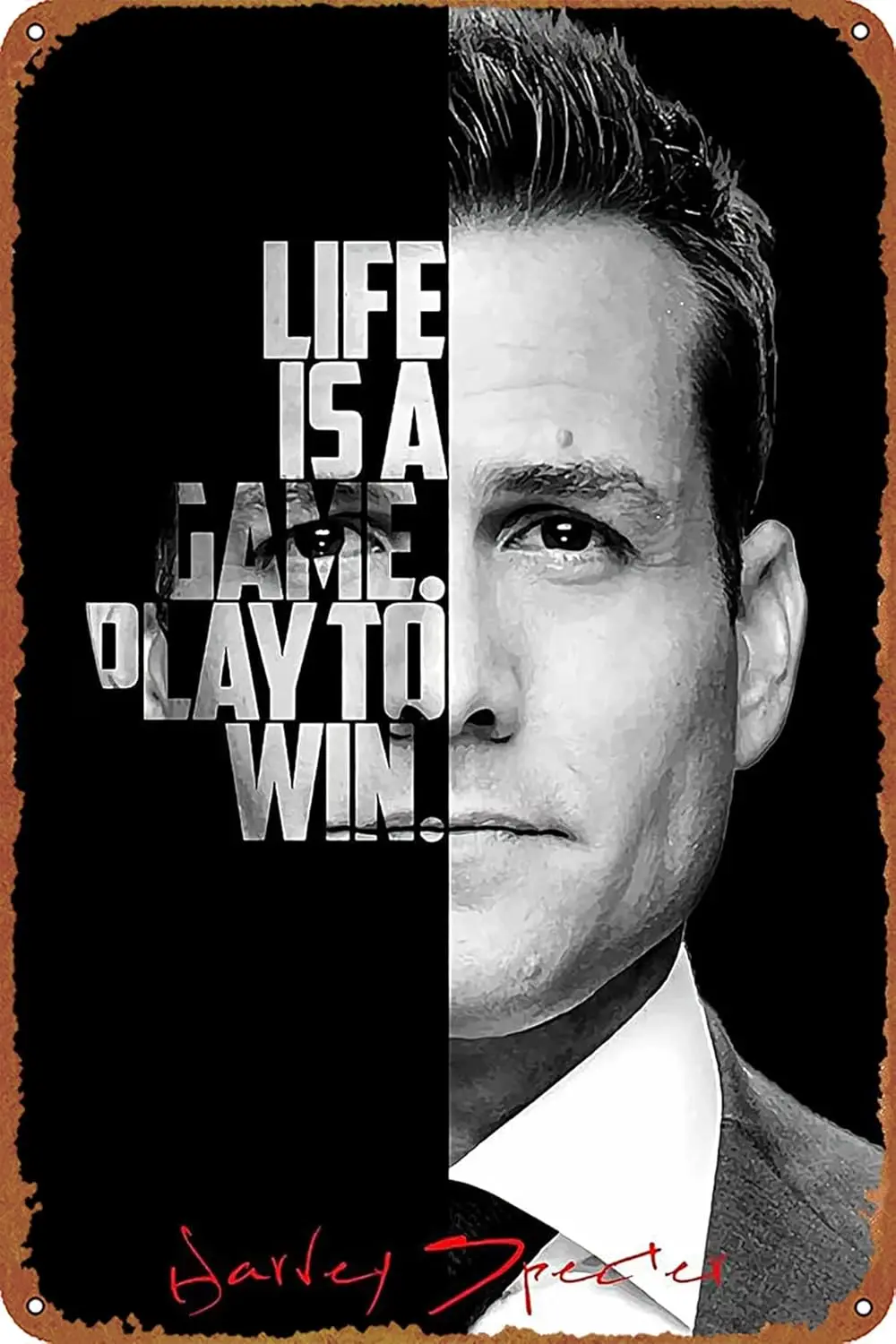 HARVEY SPECTER Set TV show movie poster Retro metal sign Retro tin sign suitable for coffee shops, bars, home wall decoration 30