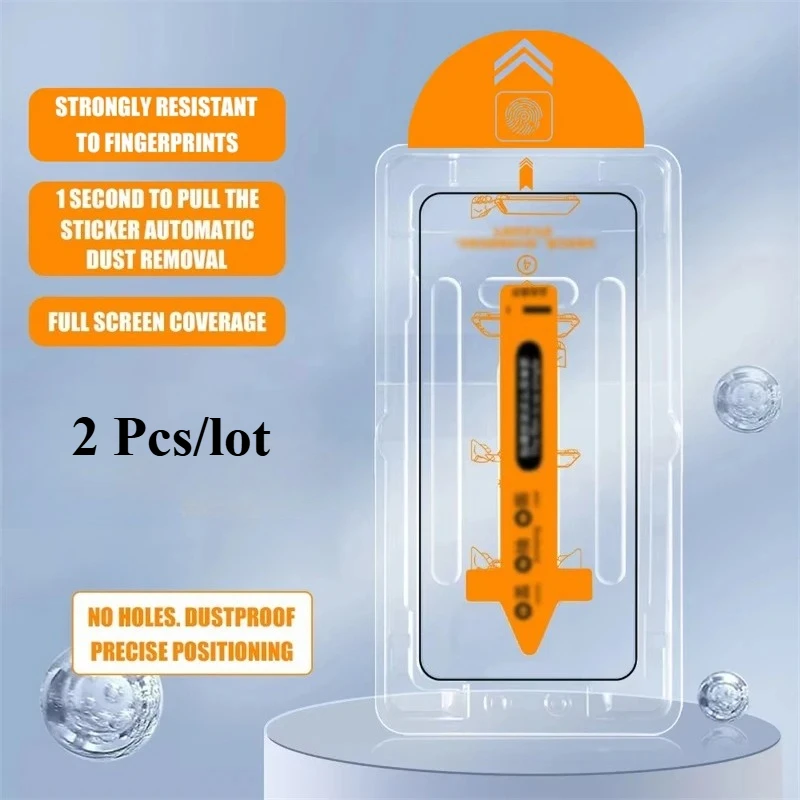 2PCS Easy Installing Dust Free Glass For Vivo X200 FE/X200 Pro Mini/S30 Pro Mini Oleophobic Coate Screen Protector Glass