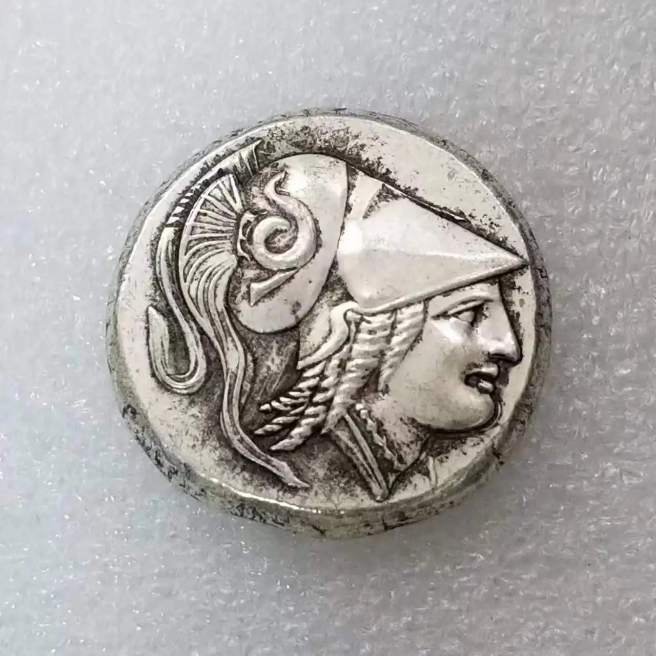 Antique Crafts Greek Coin Copper Plating Silver Used Silver Dollar Silver Yuan Wholesale  7001