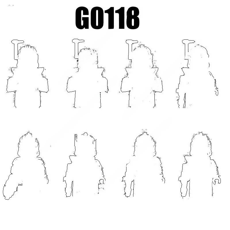Figurki akcji Akcesoria filmowe Klocki konstrukcyjne Zabawki z klocków G0118 GH0135 GH0136 GH0137 GH0138 GH0139 GH0140 GH0141 GH0142
