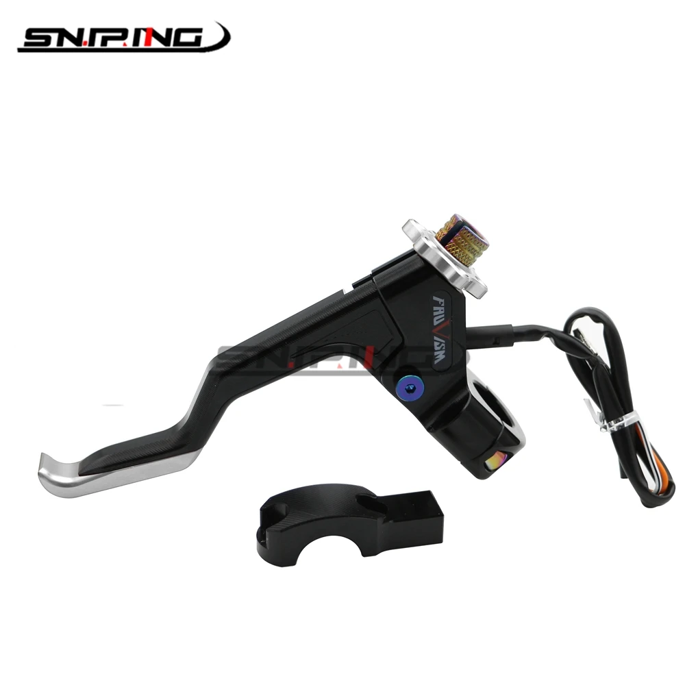 

For Honda CBF600 CBF600SA VTX1300 VT750 Black Spirit X-11 CBR250R Motorcycle Modified 7/8" 22mm Low Effort Stunt Clutch Lever