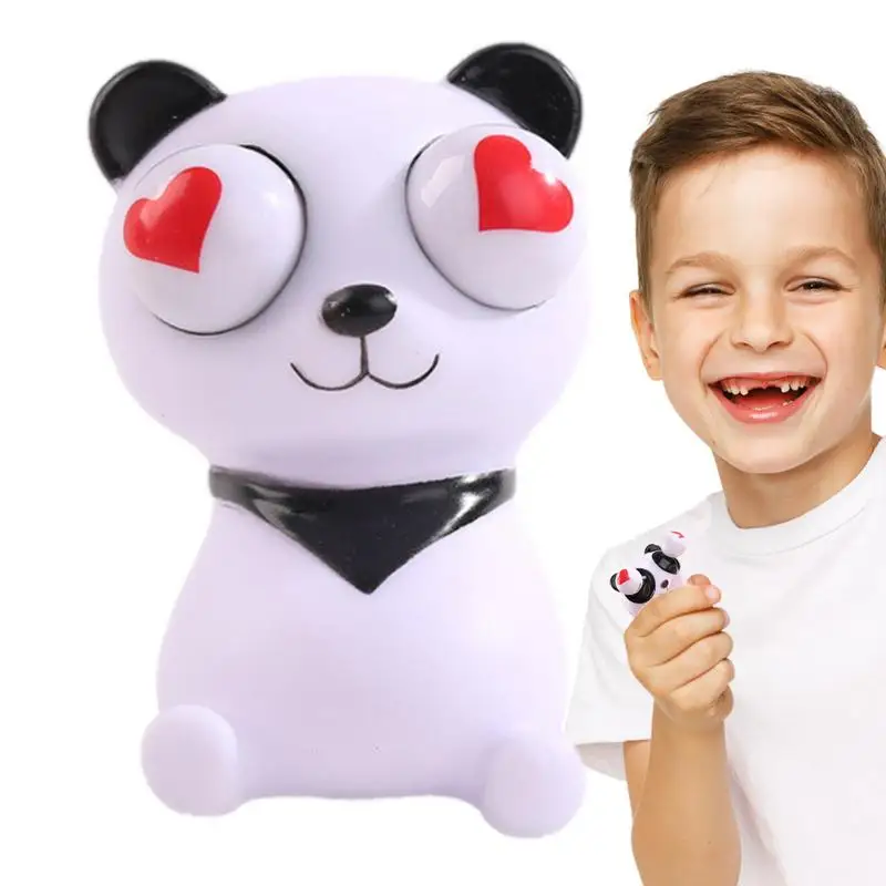 Anti-Stress Panda Squeeze Toys Kids Adults Funny Tricky Doll Balls De-Compression Animal Eyes Popping Out Eyes Toys Gifts