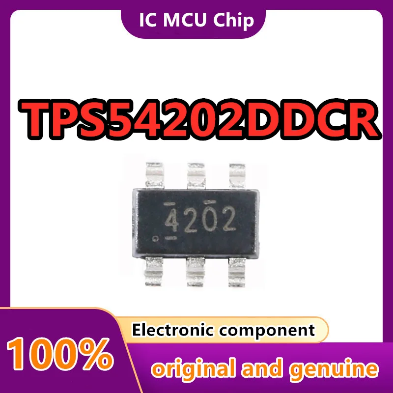 

50 шт./лот TPS54202DDCR TPS54202 понижающий импульсный регулятор IC положительный регулируемый 0,596 В 1 выход 2A SOT-23-6 тонкий, TSOT-23-6
