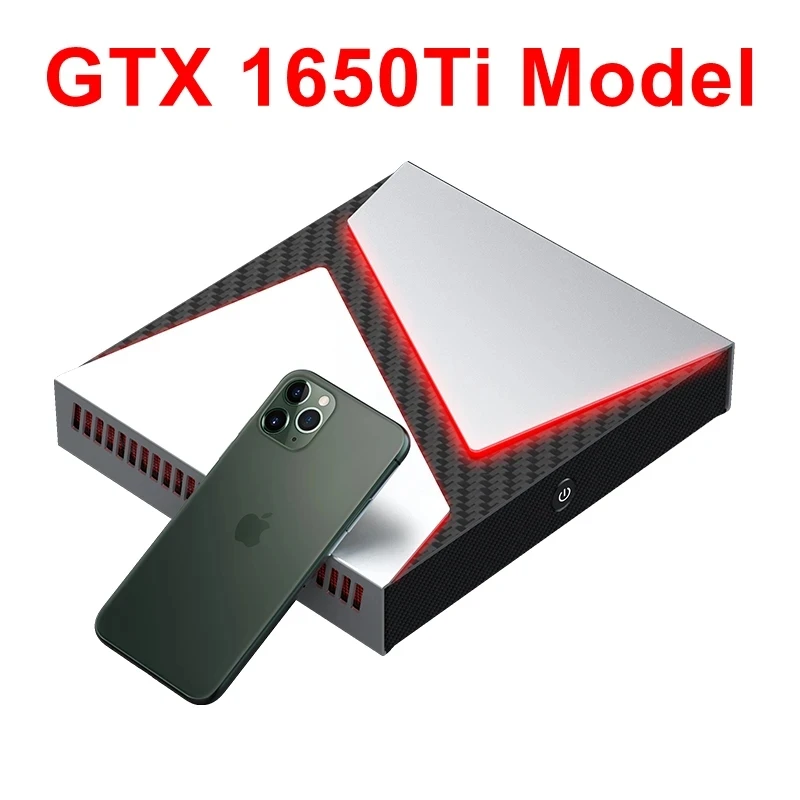 TOPTON-게임용 미니 컴퓨터, Nvidia RTX 2060 6G 인텔 i9 10885H i7 10870H DDR4 NVMe SSD 데스크탑 PC NUC 윈도우즈 11 4K UHD DP WiFi