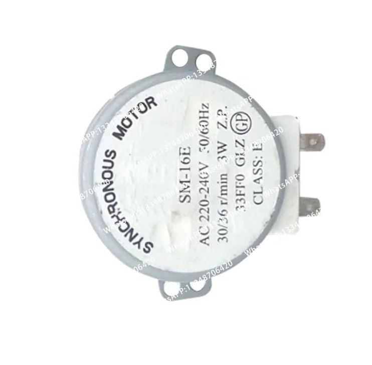 Motor de mezcla para horno microondas de placa plana, motor síncrono para horno microondas SM-16E AC 220-240V 30/36 R/Min 3W