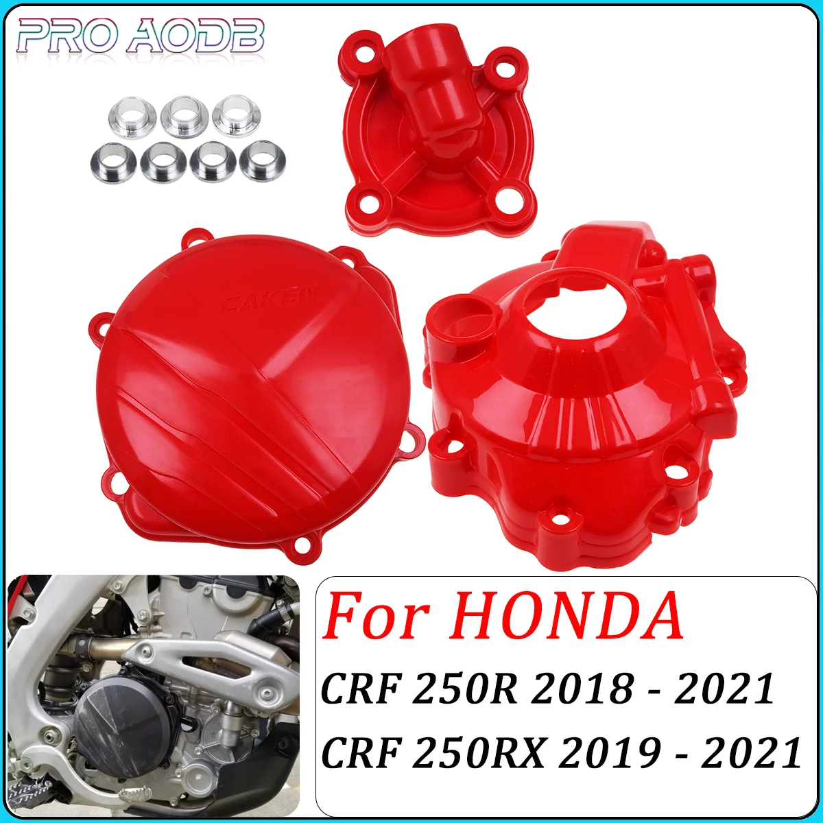 

Motorcycle Ignition Guard Water Pump Cover Clutch Protector For Honda CRF250R CRF250RX CRF 250R 250RX 2018-2021 Dirt Bike parts