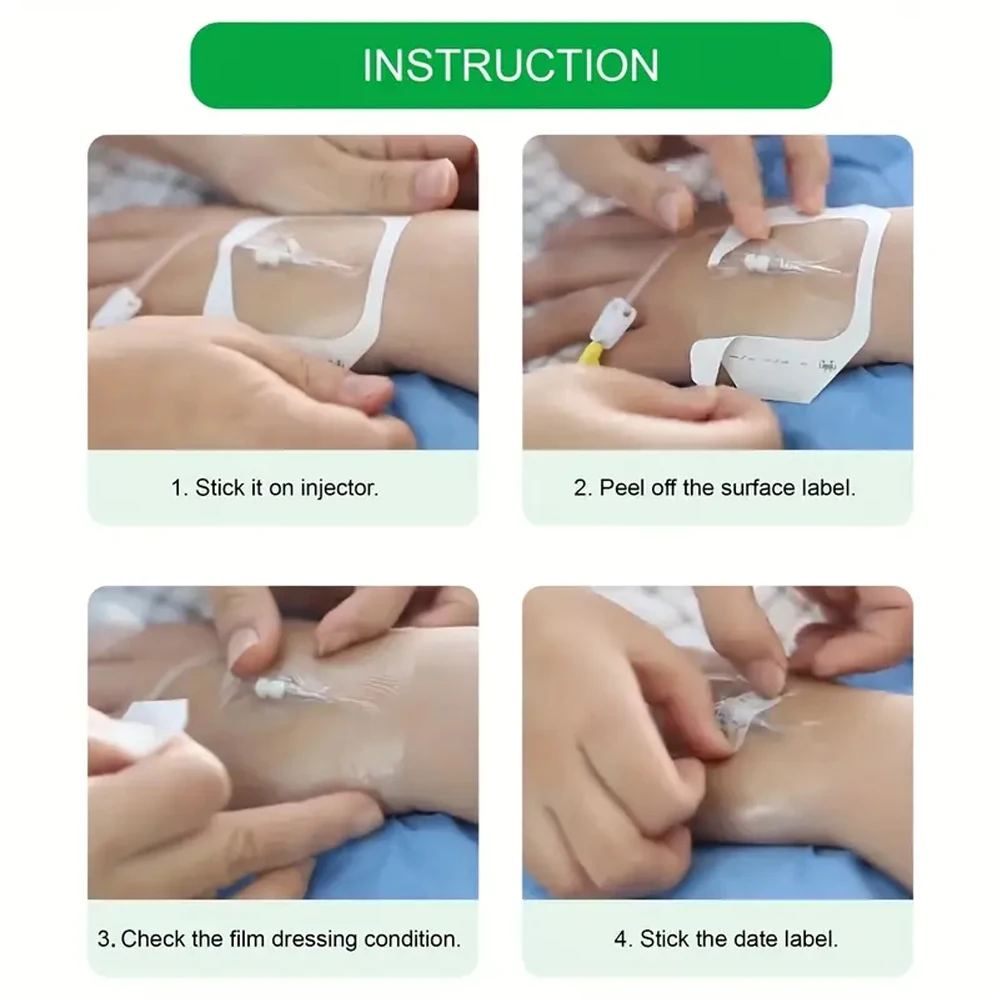 10-20 قطعة IV قنية ثابتة طبقة شفافة خلع الملابس مقاوم للماء الجرح ضمادة بقع لاصقة بعد الجراحة لا معقمة 6x7 سنتيمتر #6