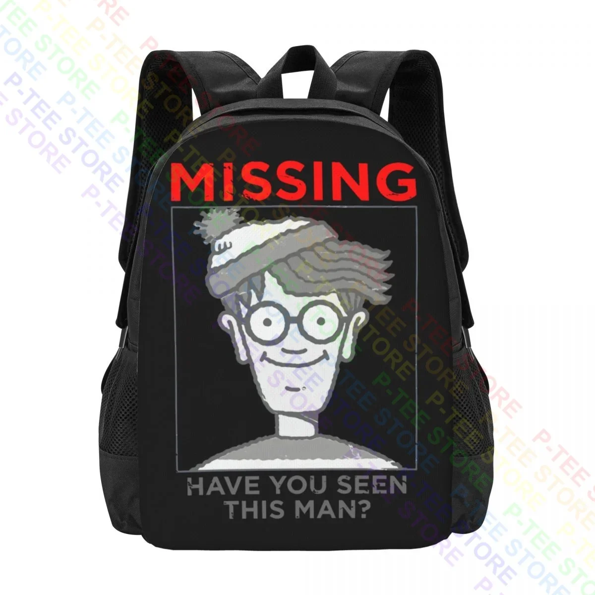 Wheres Waldo Missing LicensedBackpack Large Capacity School Outdoor Running