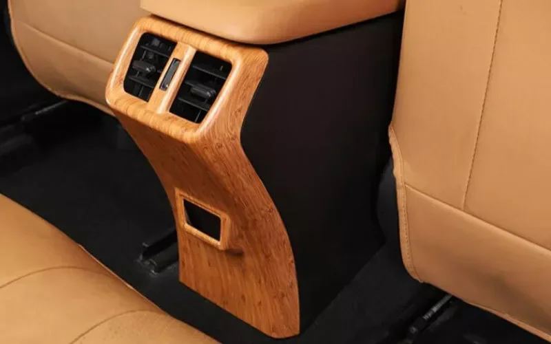For Lexus UX 200 250h 2019-24 Bamboo Wood Grain Rear Air Outlet Anti-Kick Panel
