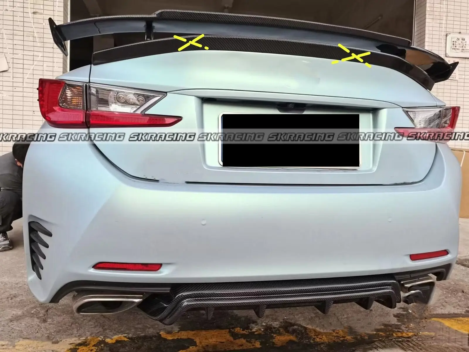 Rear Spoiler For Lexus RC200t RC300 RC350 F-Sport Carbon Fiber GT  Trunk  Wing Car Accessories Bodykit Decorative