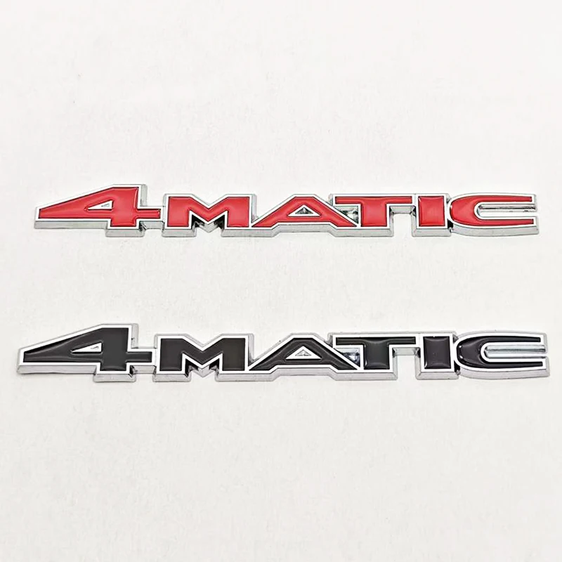 3D Metal Car Styling Logo 4MATIC 4 MATIC Badge Sticker Rear Trunk Emblem For Mercedes Benz A B C E G S GLA  GLC GLE Class