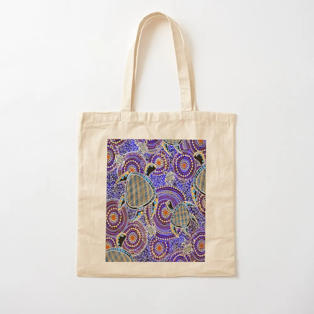 السكان الأصليين السلاحف الفن حمل حقيبة حمل حقيبة قماش حقيبة فاخرة المرأة التوصيل المجاني أكياس القماش امرأة #2