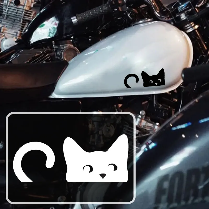 

1 шт. Kawaii Cat мотоциклетная наклейка водостойкая для мотоцикла передний обтекатель топливного бака автомобиля электрический скутер украшение виниловая наклейка
