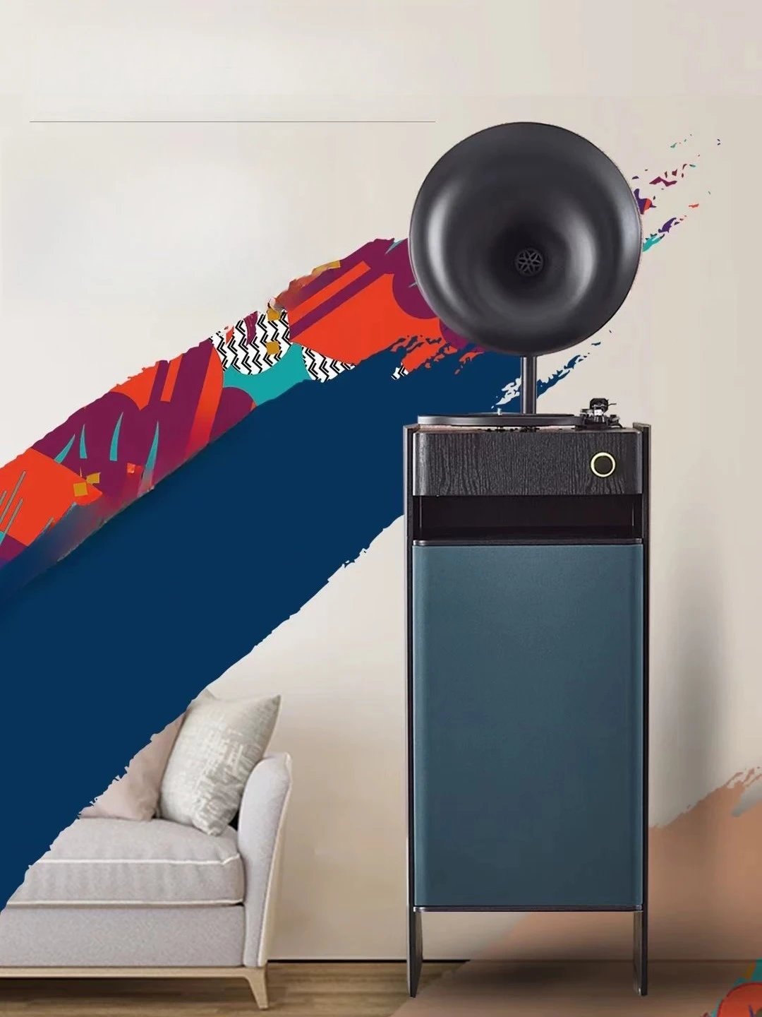 Modern electric singing modern light luxury phonograph, Bluetooth audio vinyl integrated record player