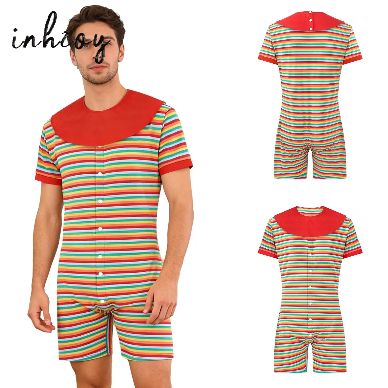 

Мужские пижамные комбинезоны с пуговицами, домашняя одежда, полосатые, с длинными рукавами, удобные, облегающие, повседневные, для взрослых