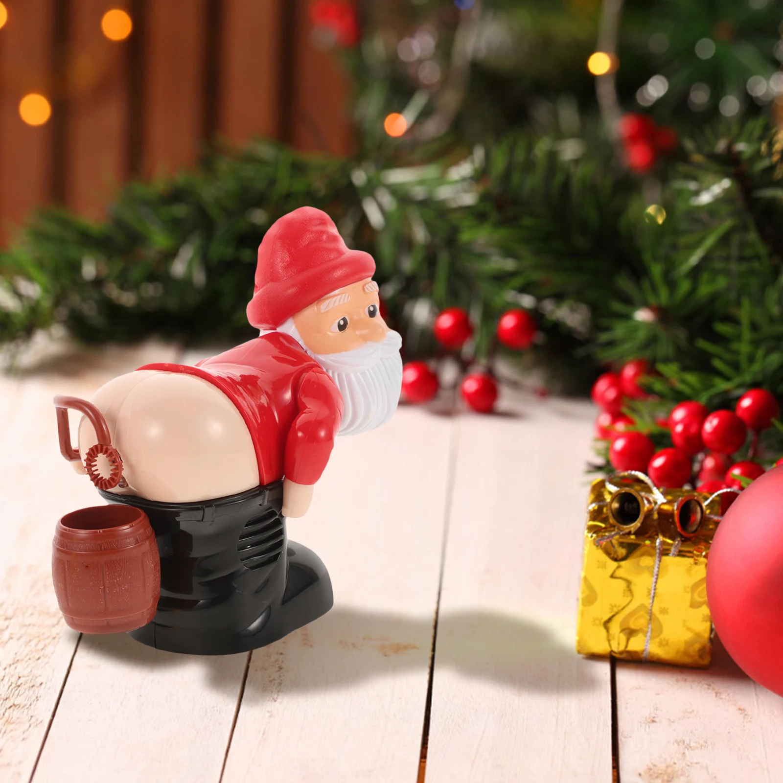 Machine à bulles de pet, Design du père noël, rehausseur d'atmosphère de noël, amusant pour enfants et adultes, accessoire de jeu en plein air