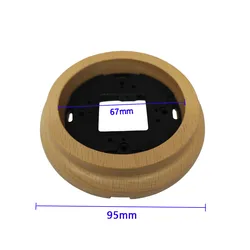 Solid Wood Retro Wooden Base 1-3 Gang for Ceramics Switch EU Socket Lighting Decoration