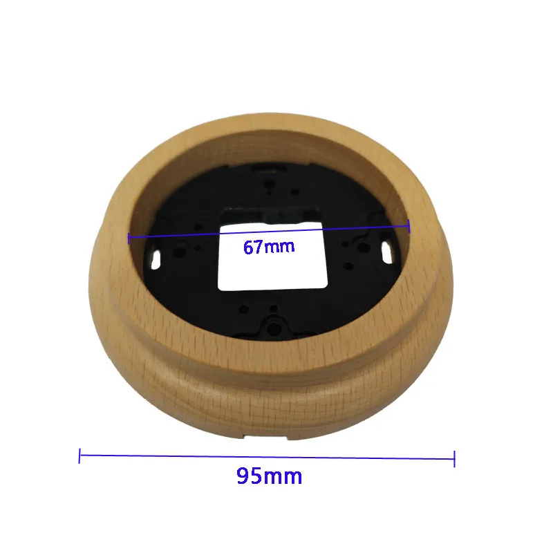 Solid Wood Retro Wooden Base 1-3 Gang for Ceramics Switch EU Socket Lighting Decoration