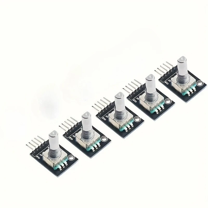 3Pcs/5Pcs KY-040 Rotary Encoder Module, 360° Rotation, Compatible with ESP32, and Raspberry Pi