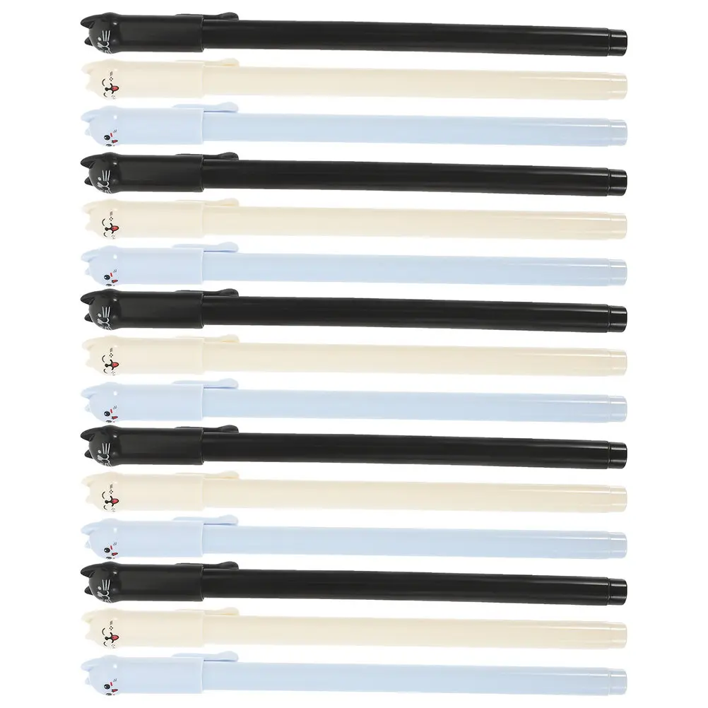 

Набор из 15 гелевых ручек с милым дизайном кошки: универсальные, удобные для письма, не утомляют руку, идеально подходят для студентов, учителей, офиса, подписей