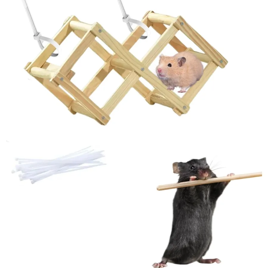 

Деревянные игрушки для скалолазания с крысами, клетка для хомяка, аксессуары, лестница для восхождения, необычные игрушки для обогащения крыс, занятия, сборка глаз, складная для