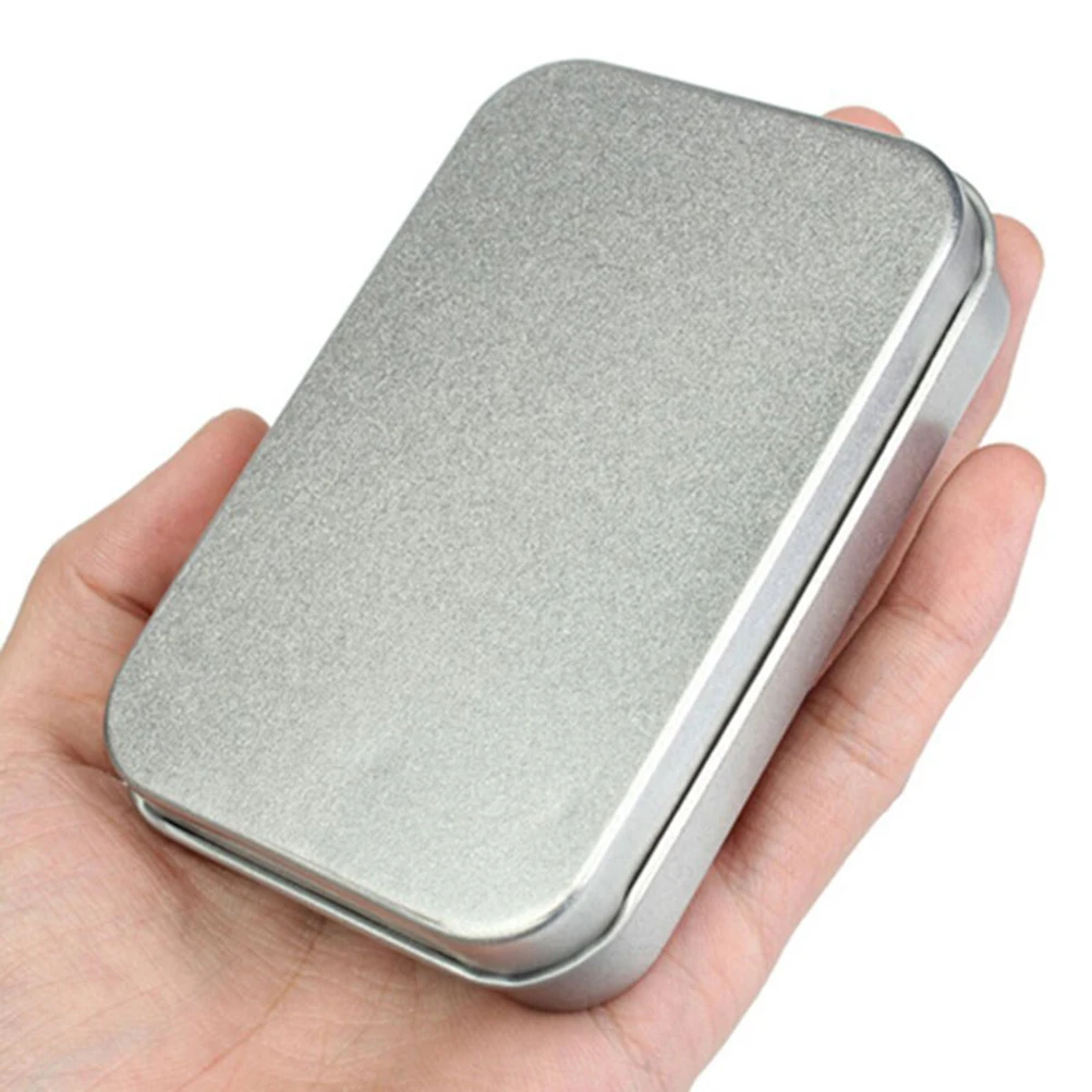 

24pcs Mini Rectangular Tin Box Metal Empty Containers Portable Storage For Travel Candy Mints Lip Balm Creams Ointments Acrylic