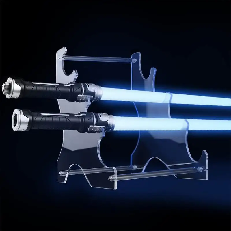 Light Saber Holder 4 Tier Acrylic Katana Stand Decorative Lightsaber Hilt Stand No Drill Wand Holder Display For Home Desktop