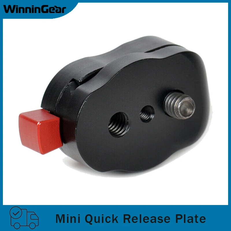 Mini plaque de dégagement rapide pour moniteur LCD, bras magique, répartiteur HDMI, lumière LED, plate-forme lumineuse EVF