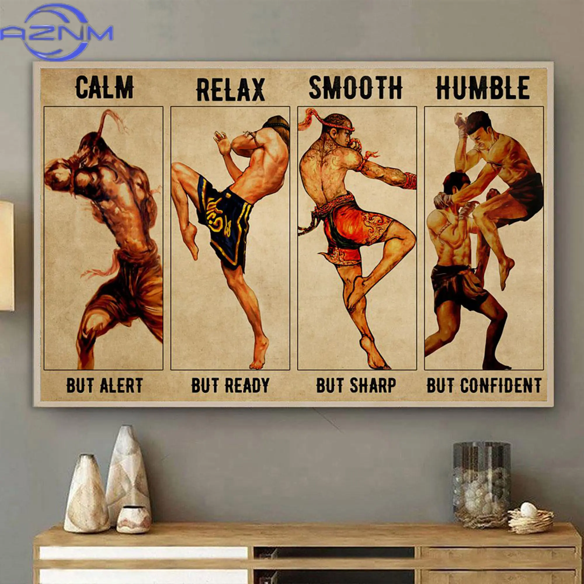 AZNM Four Moves of Muay Thai P - Home Gym Japan ulasan dan harga