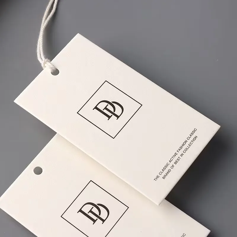 Custom Fashion Label Pack of 200 - Premium Double-Sided Design for High-End Brands Suitable for Specialty Stores Clothing Tags C view 2