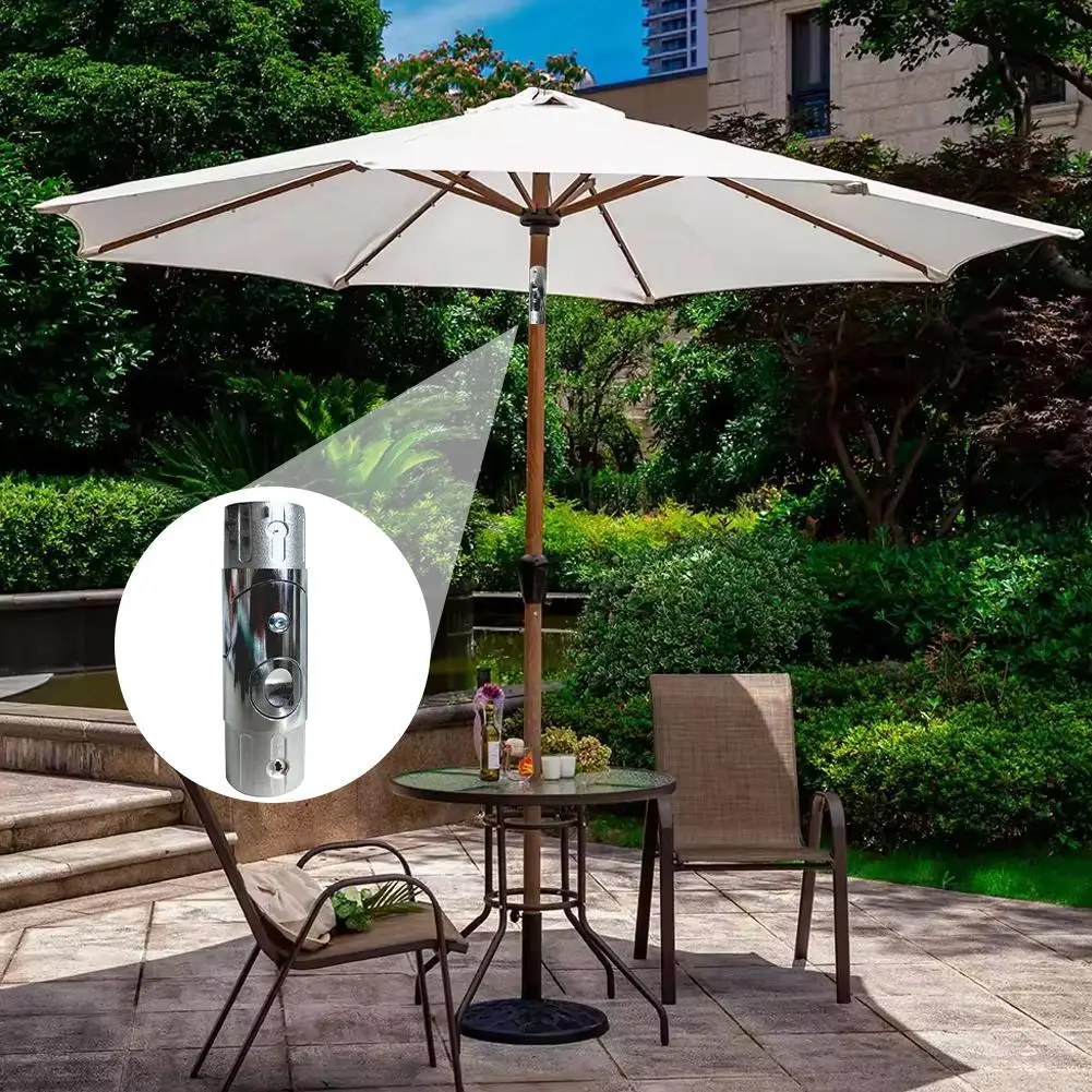 Accessories For Outdoor Parasols 3.59*13.9cm Metal Umbrella Pole Steering Replacement Parts For Terrace Umbrellas