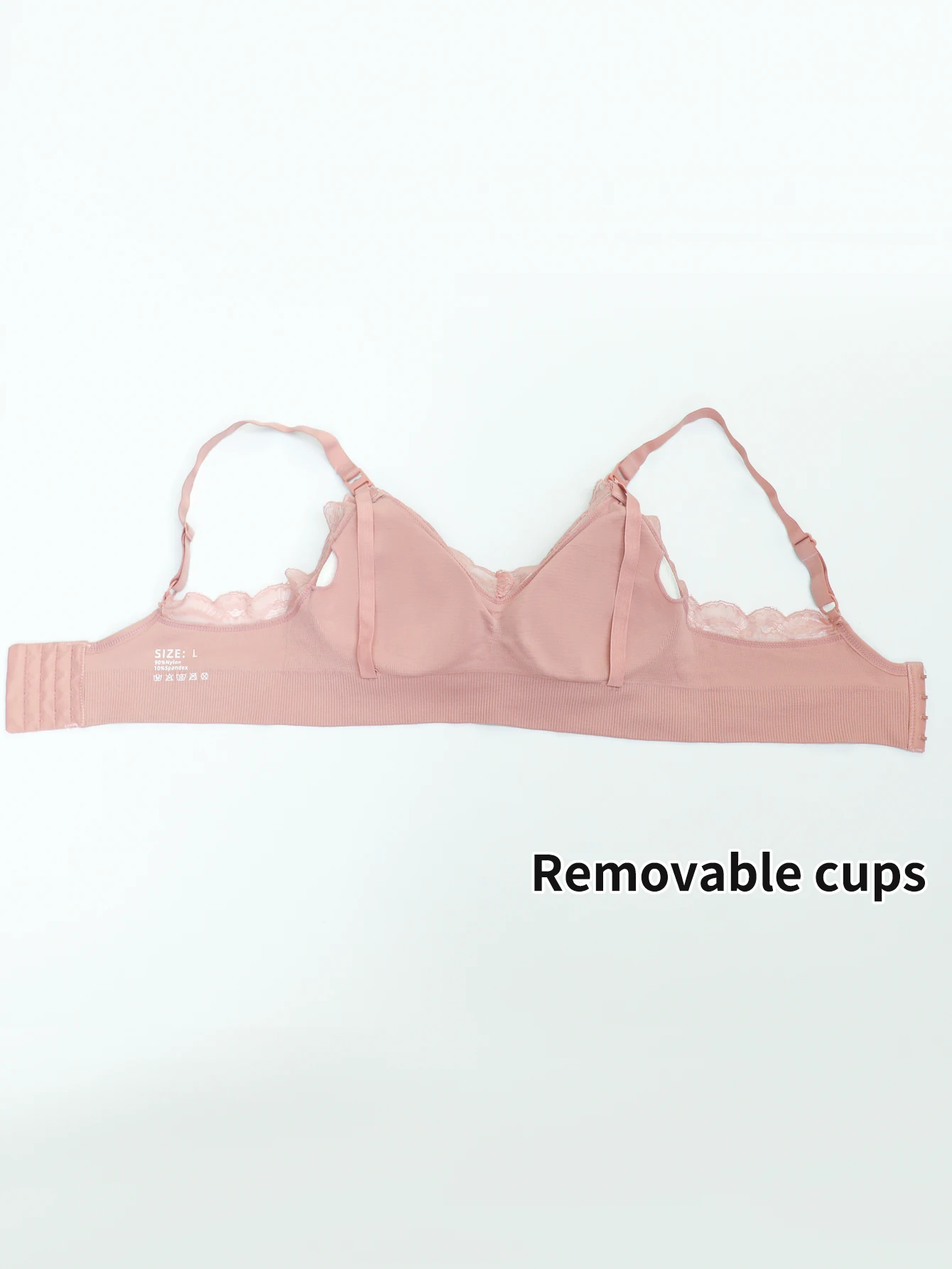 Breathable and comfortable large size women's nursing bra lace sexy nursing bra women's wire-free shaping nursing bra