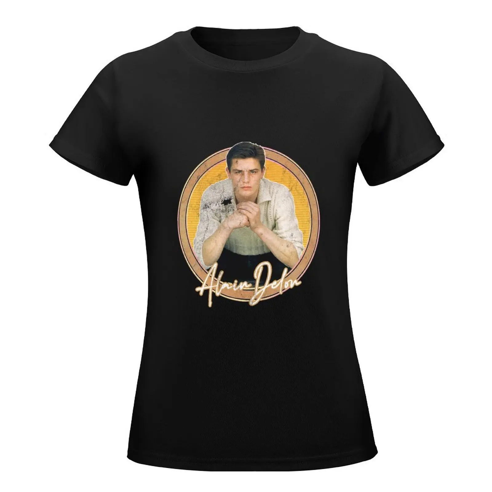 Alain Delon T-Shirt aesthetic clothes plus size tops designer clothes Women luxury