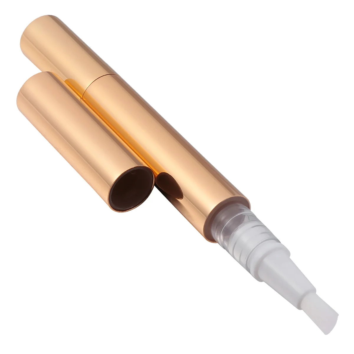 5 個の空のマニキュアペン明るいゴールドアプリケーター容器液体ファンデーションリップグロス旅行ディスペンサー回転用