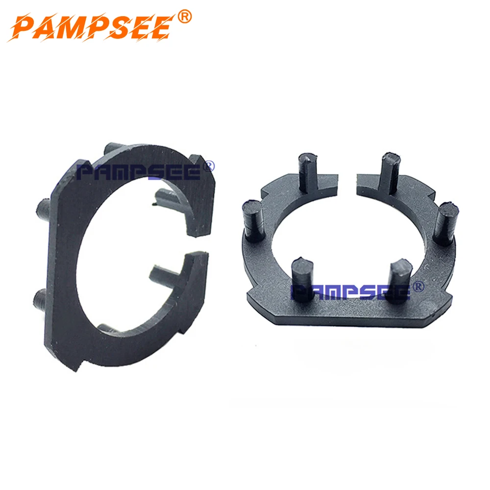 PAMPSEE 2PCS H7 LED Headlight Bulb Adapter Holder Retaining Clip Base For Nissan QASHQAI KIA K3 K4 K5 Sorentino V3 Lingyue