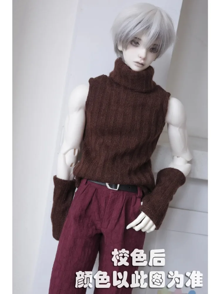 Sleeveless Turtleneck Sweater And Oversleeves For BJD 1/4 1/3 70Uncle ID75 Doll Clothes B366