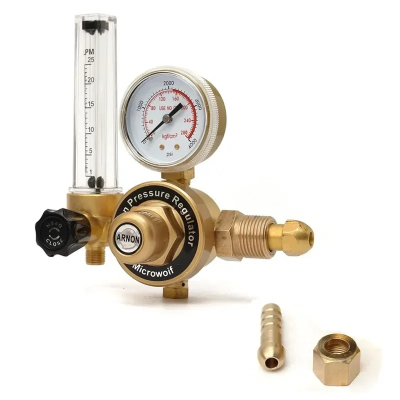 

G5/8 All-copper WX-55T External Thread Argon Pressure Reducer AR Argon Meter 25MPA